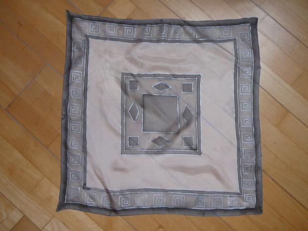 biznis-indián moja prvá šatka, Maľovaný textil biznis-indián moja prvá šatka, Maľovaný textil, Katulka, 1