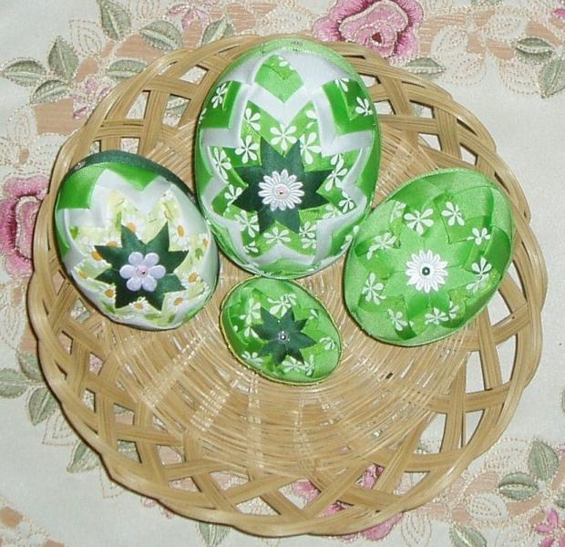 moje vajká v zelenom, Falošný patchwork, meryam, 1