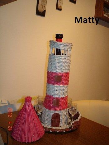Obal na flaštičku, Papierové pletenie, Matty, 1
