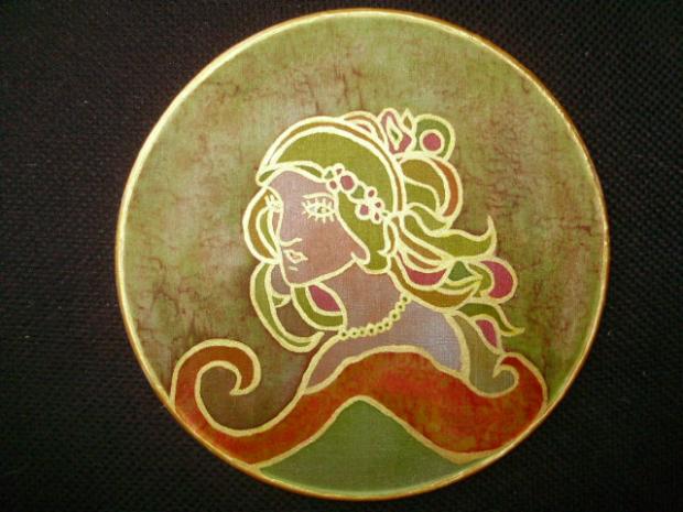 Hodvábna dáma, Maľovaný textil, janica3331, 1