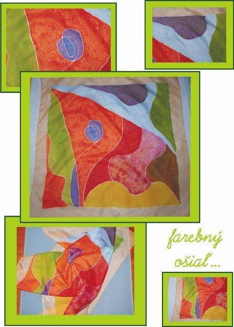 farebný ošiaľ..., Maľovaný textil farebný ošiaľ..., Maľovaný textil, java, 1