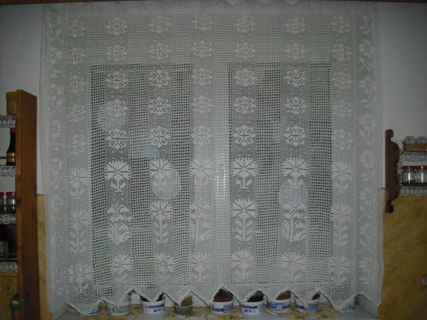 zaclona, Háčkovanie zaclona, Háčkovanie, bobino, 1