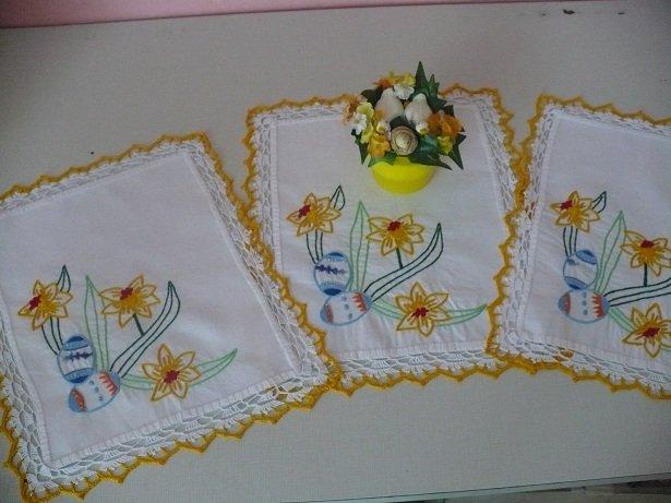 Velkonočné prestieranie, Vyšívanie, andrea-hoferikova, 1