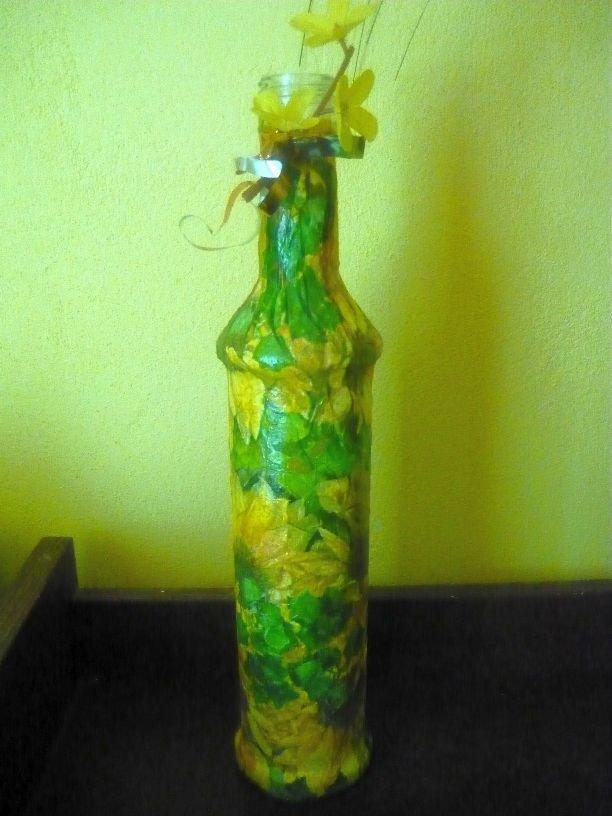 fľaša-slnečnice, Servítková technika, Čika, 1
