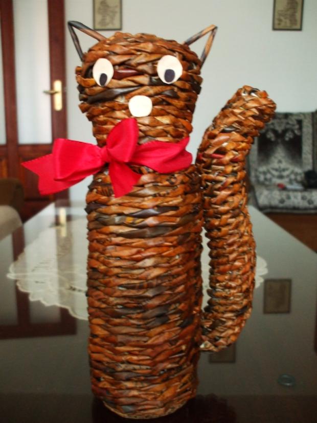 moj prvy pokus o macku :-), Papierové pletenie, pucko9, 1