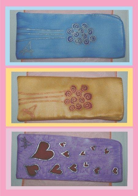 Púzdierka na okulky..., Maľovaný textil Púzdierka na okulky..., Maľovaný textil, java, 1