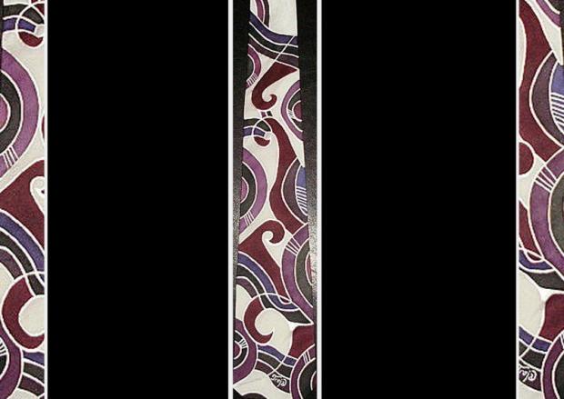 Kravatka, Maľovaný textil Kravatka, Maľovaný textil, janica3331, 1