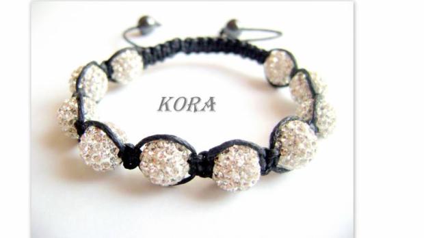 Shamballa náramok so swarovsky kryštálikmi, Korálky, kora3d, 1