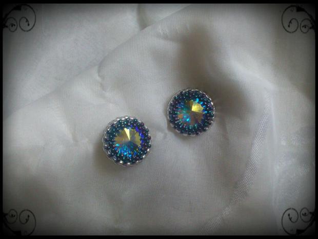 Náušničky Swarovski, Korálky, Gabika29lili, 1