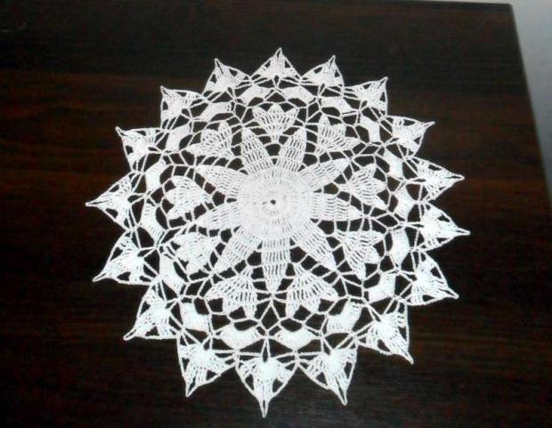 Biela dečka 32 cm, Háčkovanie, , 1