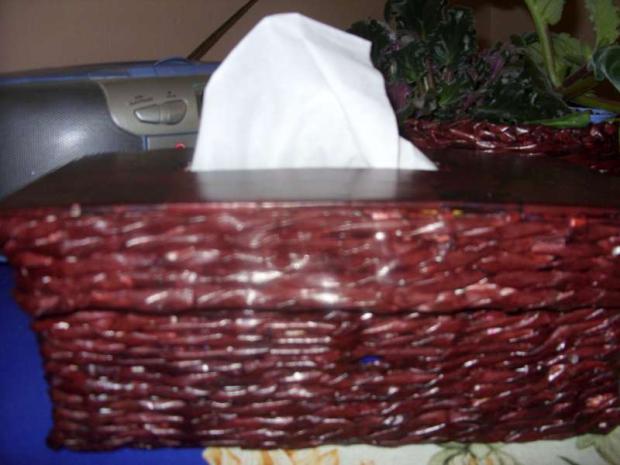 na vreckovky, Papierové pletenie, Pipuška, 1