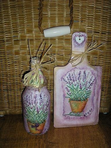 Levandula, Servítková technika, lydusha, 1