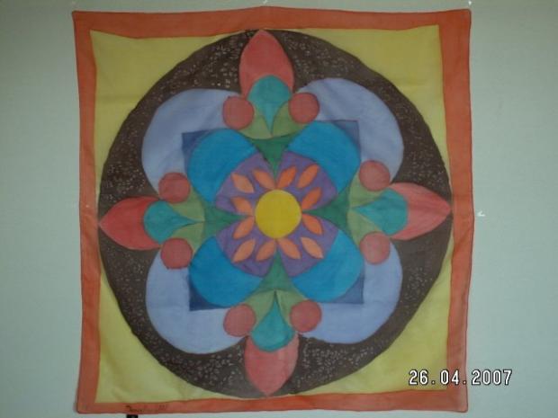 Hedvábný šátek pro Markétu, Maľovaný textil Hedvábný šátek pro Markétu, Maľovaný textil, eledhwen, 1
