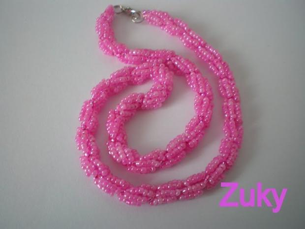 ružový náhrdelník, Korálky, zuky, 1