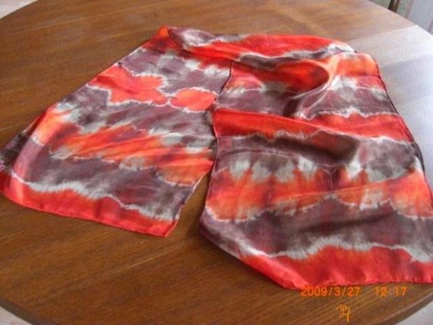 tehlovo-hnedá, Maľovaný textil, ZuzanaJ, 1