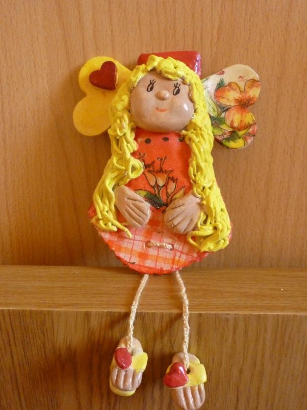 anjelik z keraplastu , Modelovanie anjelik z keraplastu , Modelovanie, Nikoleta, 1
