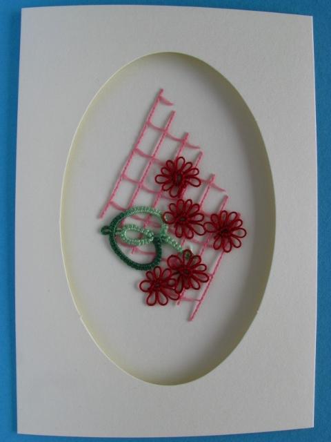 pozdrav s frivolitkovou čipkou 6, Pohľadnice, Scrapbook, Quilling pozdrav s frivolitkovou čipkou 6, Pohľadnice, Scrapbook, Quilling, Friv-Anezka, 1