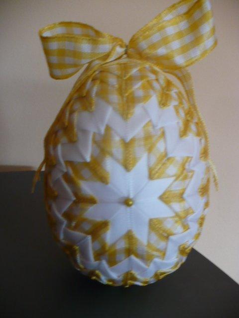 Vajíčko v. 12 cm, Falošný patchwork, Radka, 1