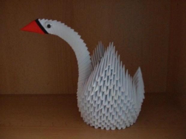 labuť, Origami a Kusudama, 2ellu15, 1