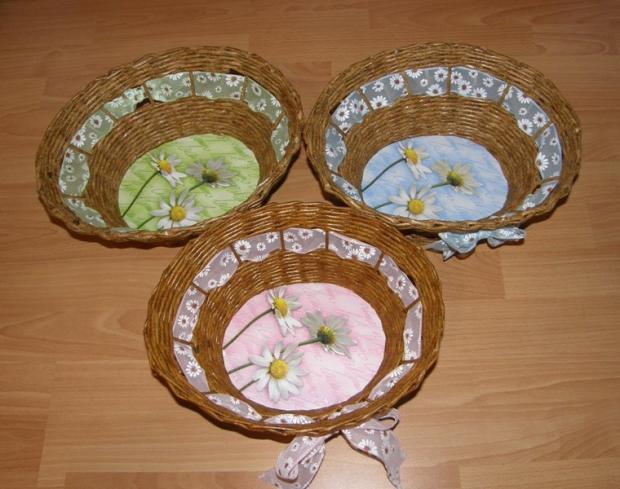 kvetinkové trio, Papierové pletenie, karolína, 1