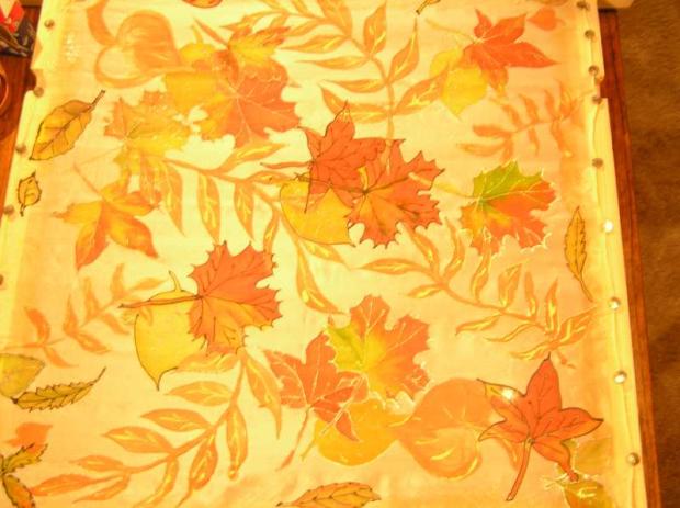 jesenná šatka, Maľovaný textil jesenná šatka, Maľovaný textil, PAnka, 1