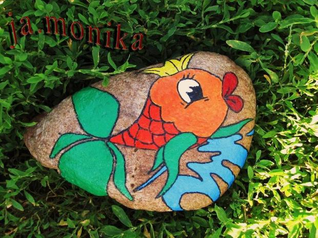 ,,kameň rybka, Maľovanie ,,kameň rybka, Maľovanie, monie, 1
