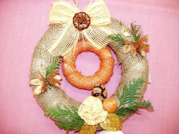 adventní věnec závěsný, Florianka, 1