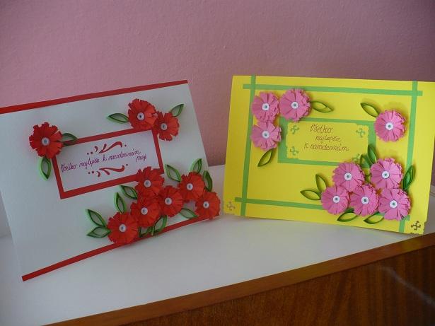 moja  domáca tvorba blahoželaní, Pohľadnice, Scrapbook, Quilling, andrea-hoferikova, 1