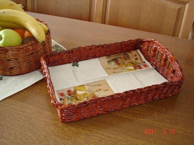 Tácka v kuchyni vždy využitá, Papierové pletenie Tácka v kuchyni vždy využitá, Papierové pletenie, Matty, 1