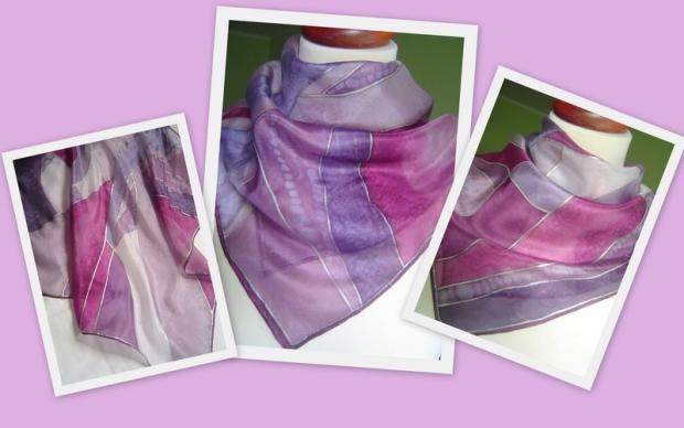 fialová fantázia, Maľovaný textil fialová fantázia, Maľovaný textil, monhut, 1