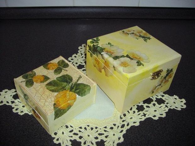 krabičky, Servítková technika, olili, 1