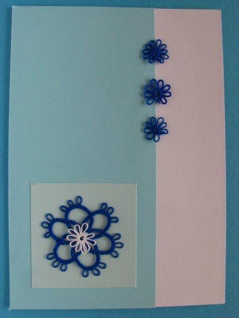 pozdrav s frivolitkovou čipkou 9, Pohľadnice, Scrapbook, Quilling, Friv-Anezka, 1