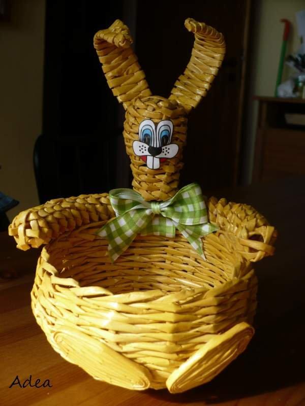 Prvý veľkonočný zajačik, Papierové pletenie, Adea, 1