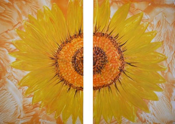 encaustica - SLNECNICA , Maľovanie encaustica - SLNECNICA , Maľovanie, LUCIArt, 1
