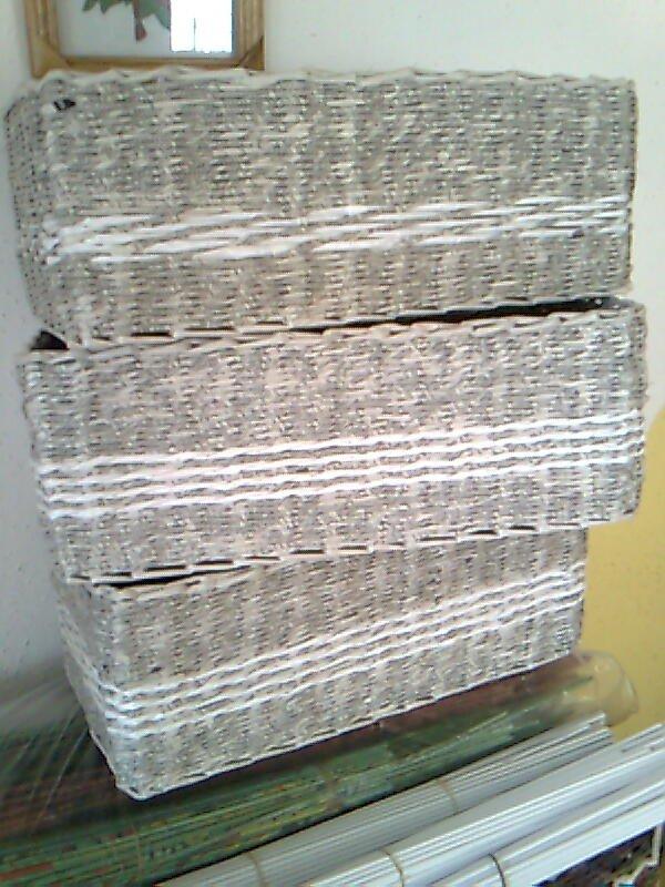 Dokončená objednávka, spolu ich je 5 kusov, Papierové pletenie Dokončená objednávka, spolu ich je 5 kusov, Papierové pletenie, sulikovamaria, 1