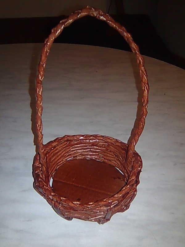 košišek s ručkou, Papierové pletenie, mm.ella, 1