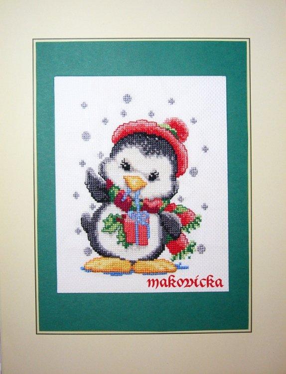 vianočný obrázok 1, Vyšívanie, makovicka, 1