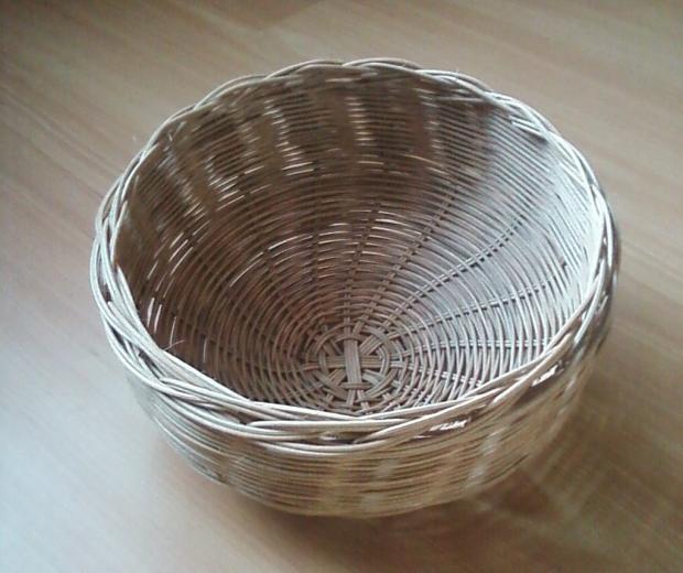 misa na bylinky s vypletaným dnom, Pletenie z pedigu misa na bylinky s vypletaným dnom, Pletenie z pedigu, dara1, 1