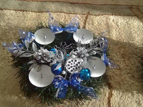 Adventný veniec, Aranžovanie Adventný veniec, Aranžovanie, kora3d, 1