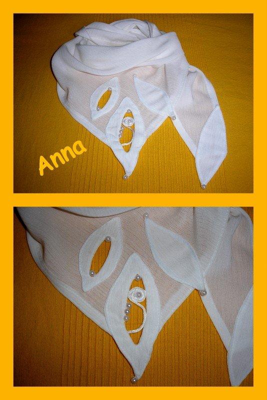 Šatka s aplikáciou, Šitie Šatka s aplikáciou, Šitie, anna, 1