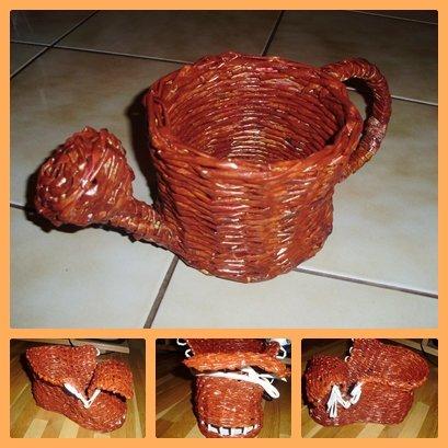 krhlička, Papierové pletenie krhlička, Papierové pletenie, Martina Hoosová, 1