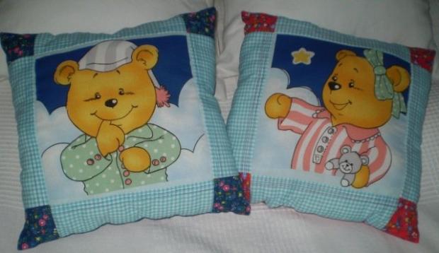 Medvedie vankúše, Patchwork Medvedie vankúše, Patchwork, anaj, 1