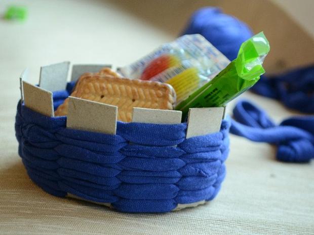 Recyklácia - miska zo starého trička, návod, Všetko ostatné, Dasa_